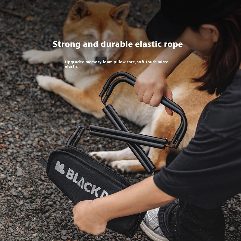 BLACKDOG Camping Stool, Aluminum Alloy Ultralight Foldable Seat, Portable Outdoor Backpacking Chair, Fishing Stool.