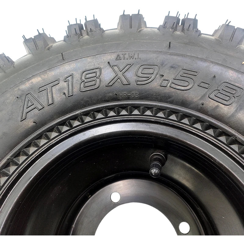 Suitable for ATV UTV Sport Tires, 4PR 18x9.5x8 All Terrain Tubeless Wheels.