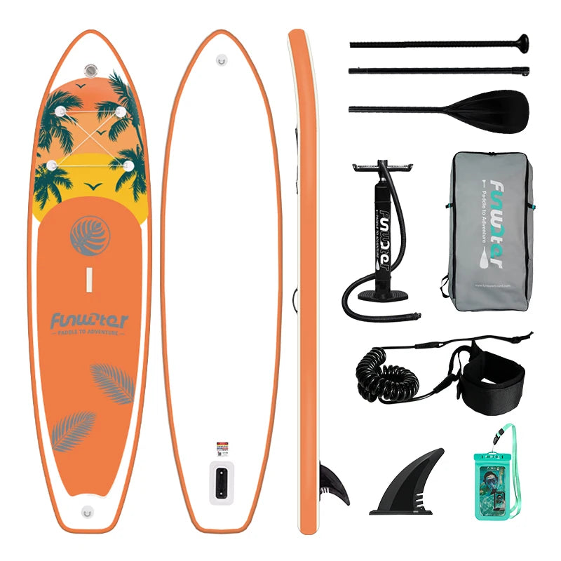 Inflatable Paddle Board Ultra-Light Stand-Up Paddle Board Surfboard for All Skill Levels With SUP Accessories 320-350cm