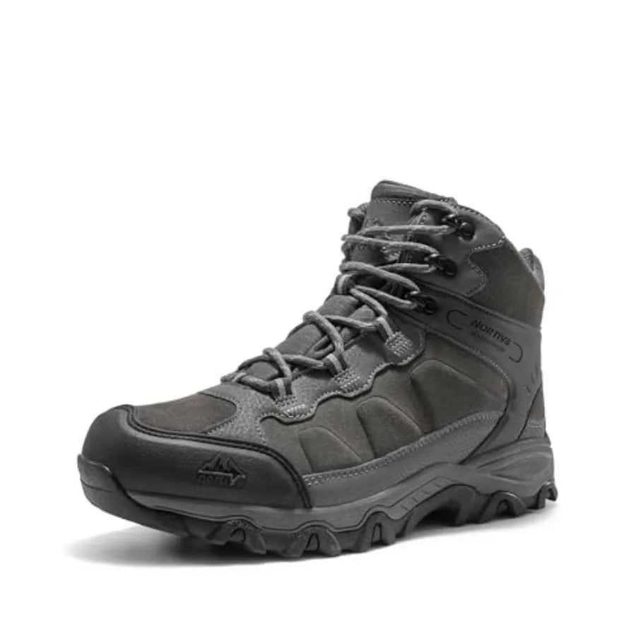 Men's Waterproof Hiking Boots, Outdoor Mid-Trekking Lightweight Mountaineering Shoes.