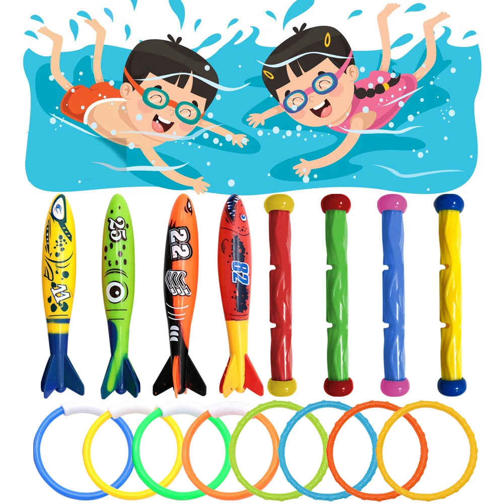 Shark Rocket Toy, Swimming Pool Dive Game, Water Fun Pool Games Baby Educational Bath Toys