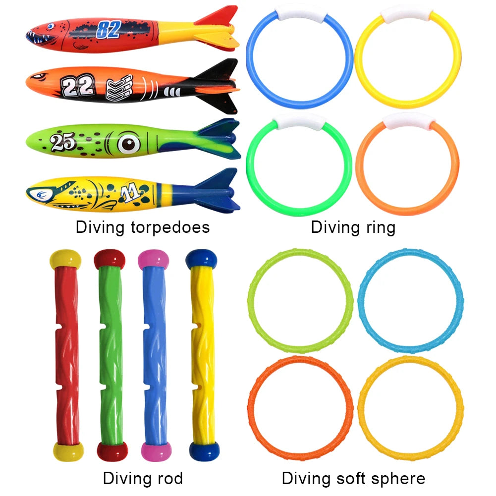 Shark Rocket Toy, Swimming Pool Dive Game, Water Fun Pool Games Baby Educational Bath Toys