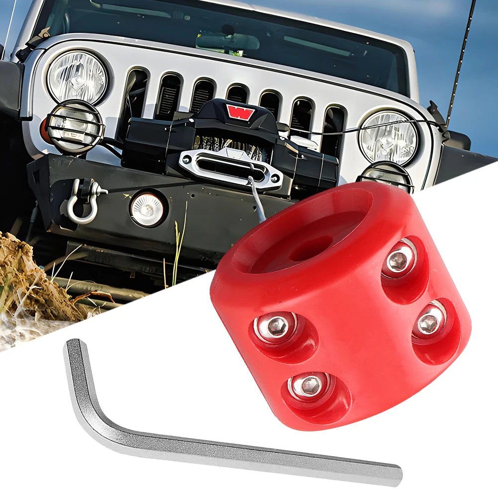 Cable Protector Rubber Plug Rubber Winch Stopper Protects Towing Hook Rubber Cord Plug Car Protector Offroad ATV UTV Accessories