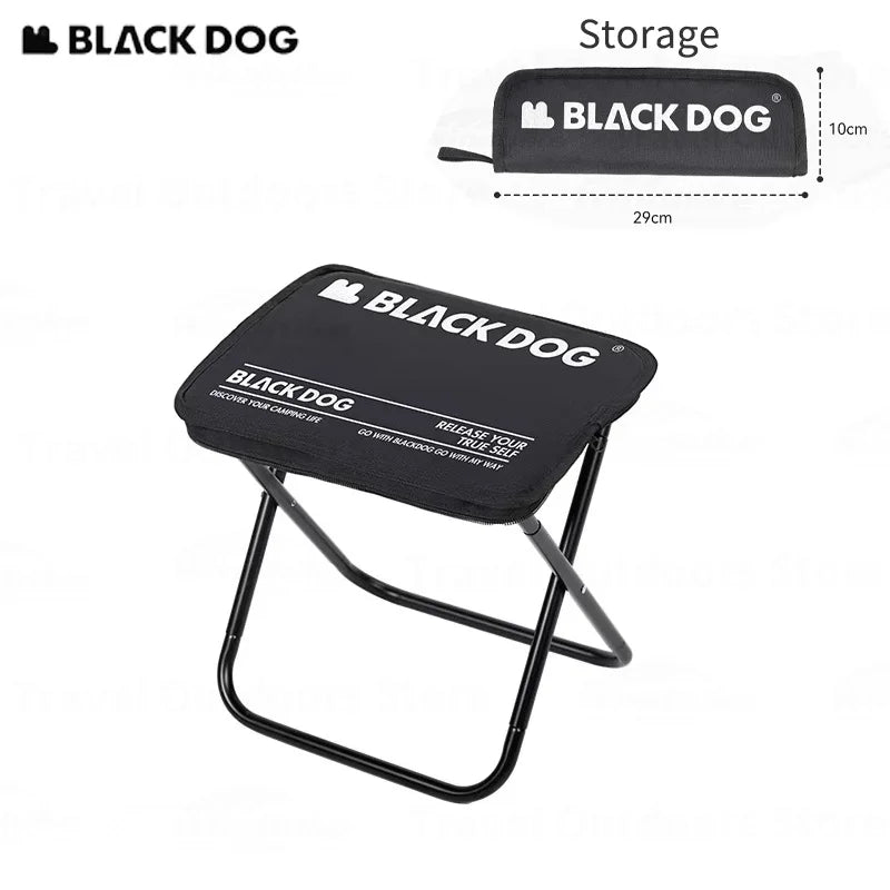 BLACKDOG Camping Stool, Aluminum Alloy Ultralight Foldable Seat, Portable Outdoor Backpacking Chair, Fishing Stool.