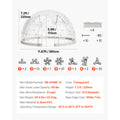 Garden Dome Tent, Weatherproof Geodesic Greenhouse w/Window PVC, Igloo Tents for Backyard Patios Camping Party