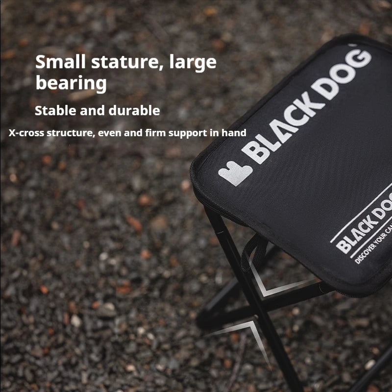 BLACKDOG Camping Stool, Aluminum Alloy Ultralight Foldable Seat, Portable Outdoor Backpacking Chair, Fishing Stool.