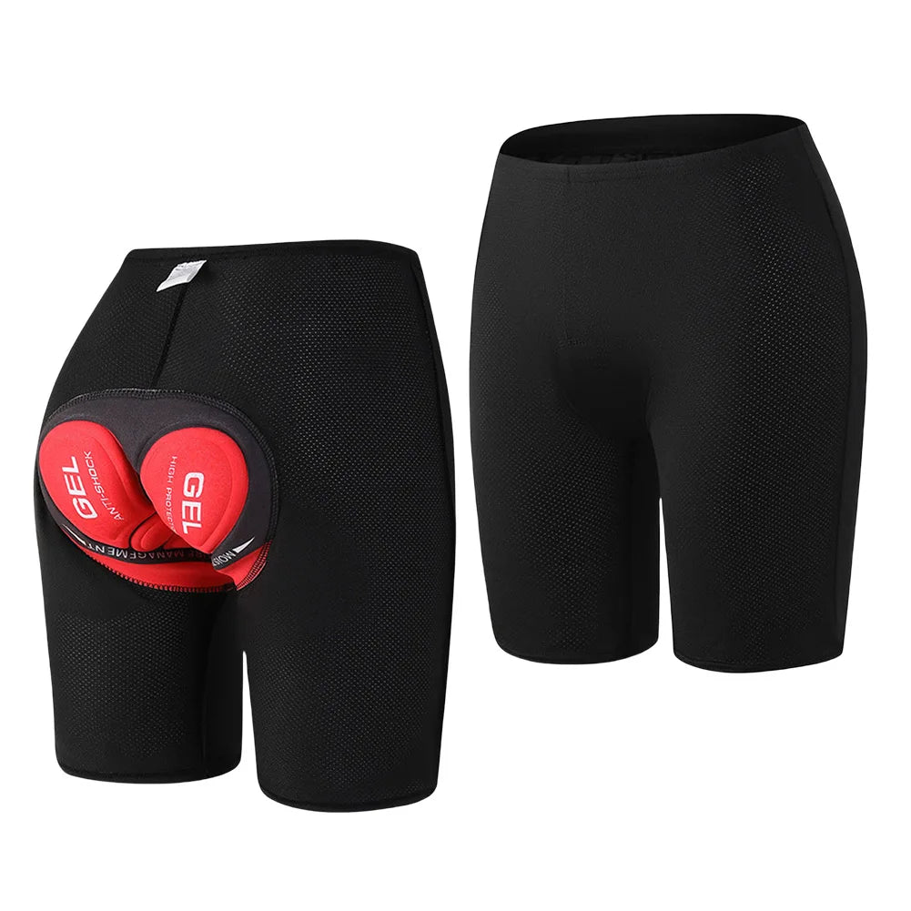 Men's Cycling Shorts, Padded Shorts, Breathable 3D Padded Bike Shorts, Lightweight Cycling Underwear Anti-Slip MTB Accessories