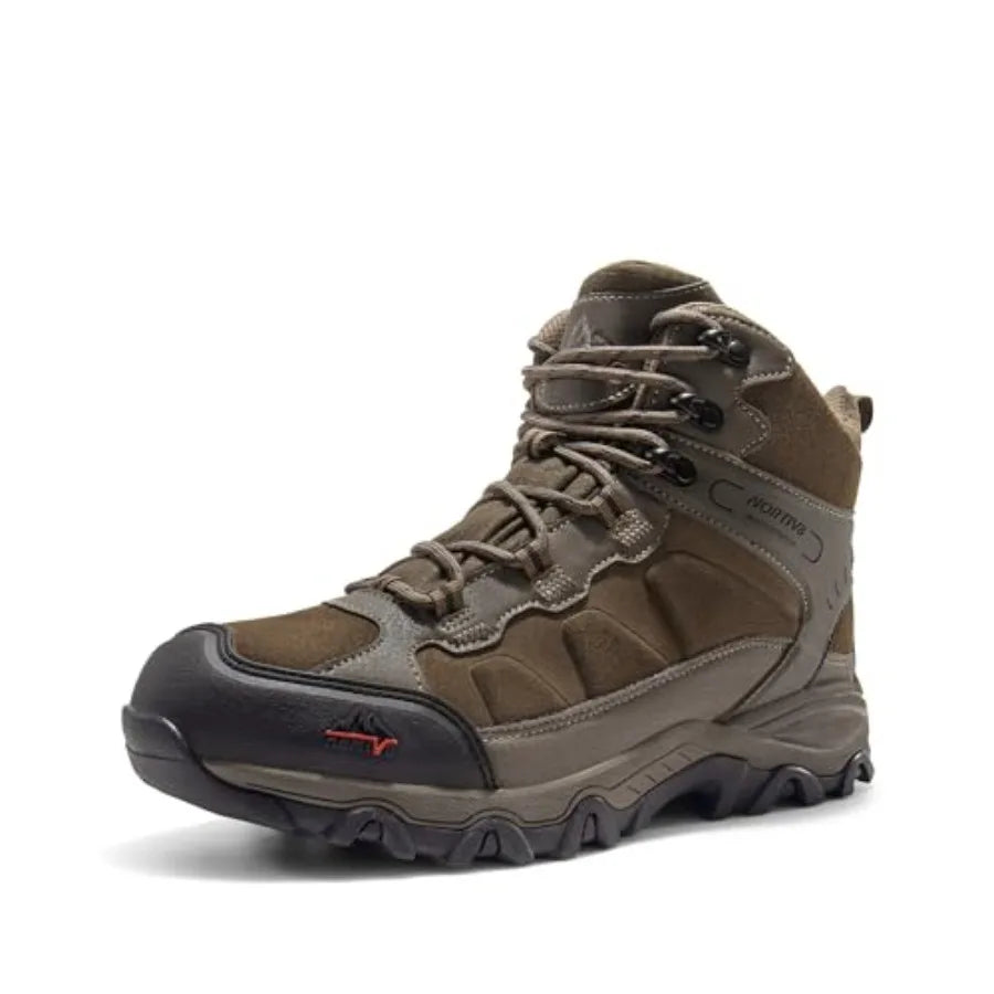 Men's Waterproof Hiking Boots, Outdoor Mid-Trekking Lightweight Mountaineering Shoes.