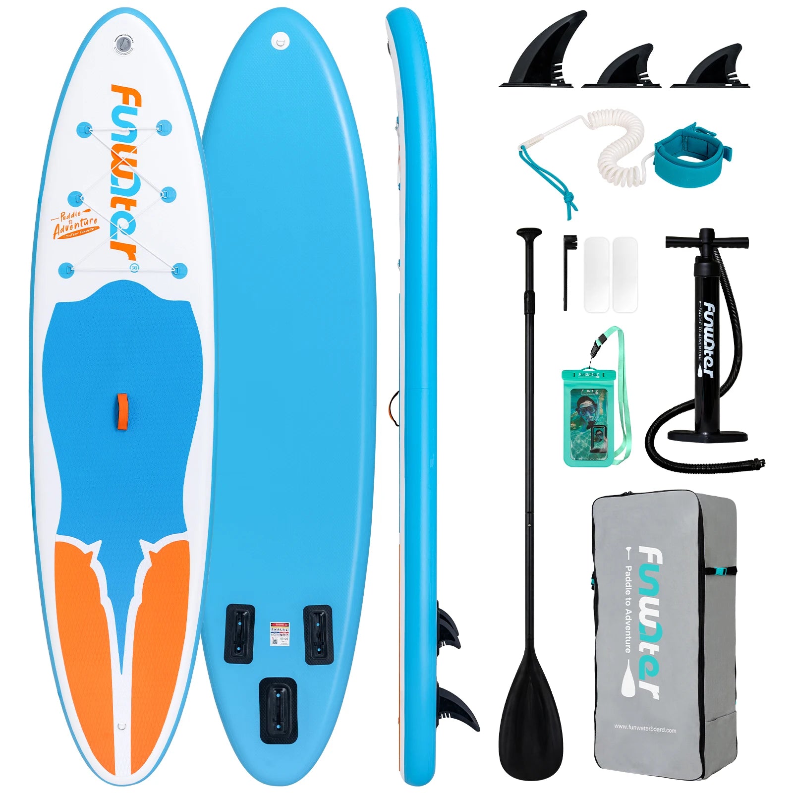 Inflatable Paddle Board Ultra-Light Stand-Up Paddle Board Surfboard for All Skill Levels With SUP Accessories 320-350cm