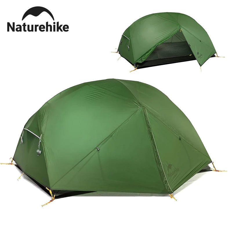 2 Person Backpacking Tent 210T Ultralight, Waterproof Hiking Survival Outdoor Camping Tent