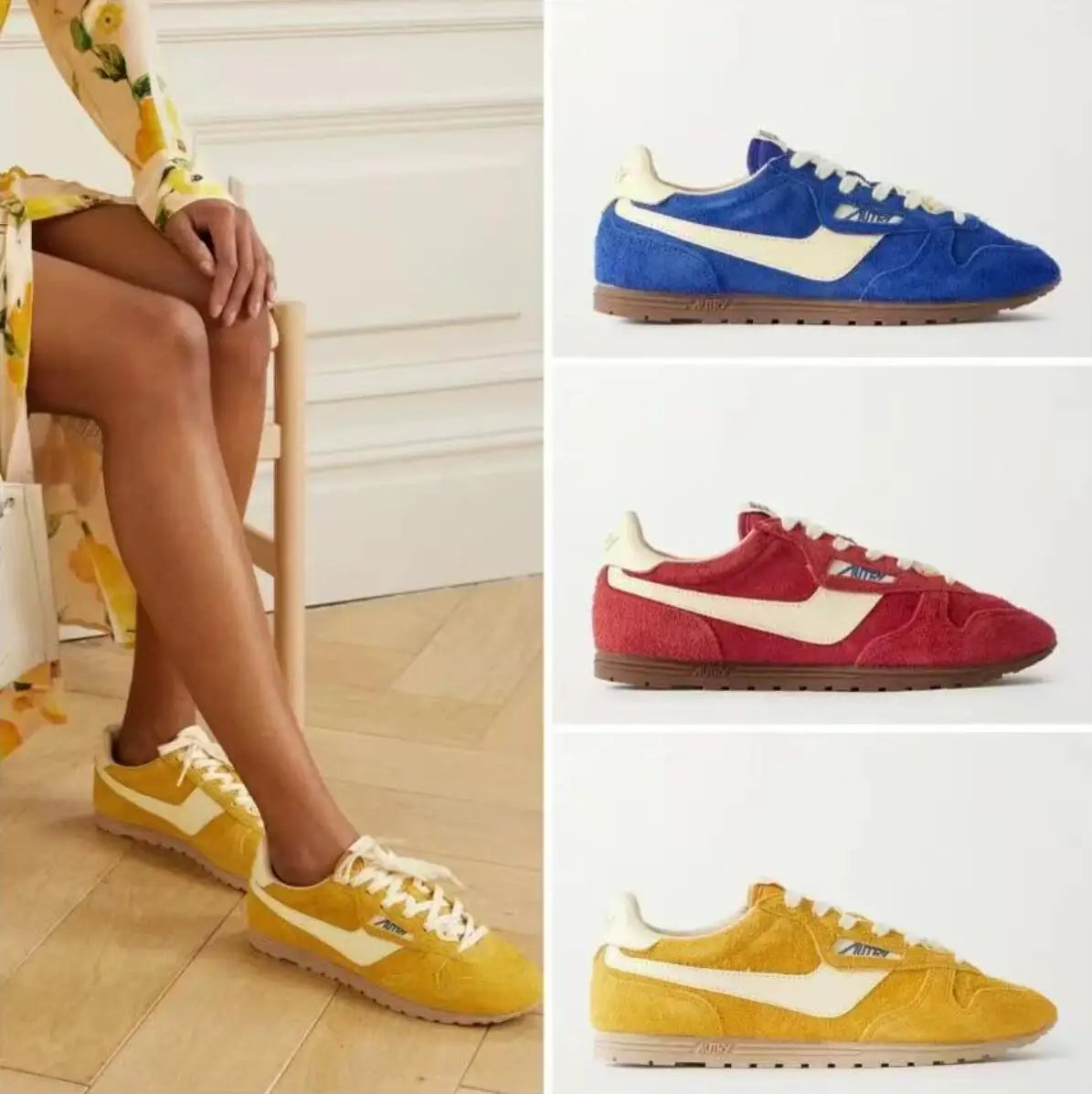 New Classic Genuine Leather -  Men's/Women's Matte Sports Shoes, Low Top Casual Board Shoes or Running Shoes.