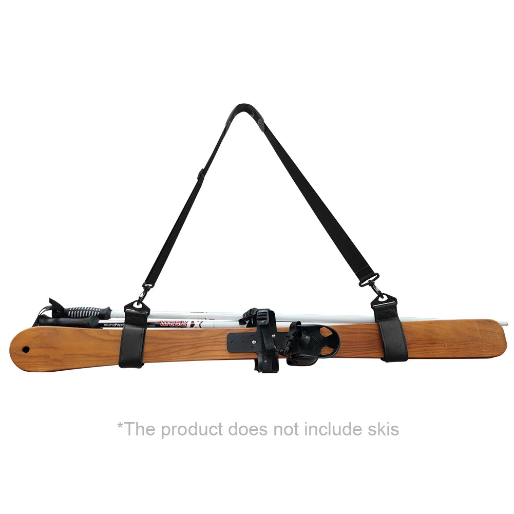Ski Borad Shoulder Carrier Strap Adjustable Skiing Pole Shoulder Hand Carrier Leash Outdoor Sports Skiing Accessories