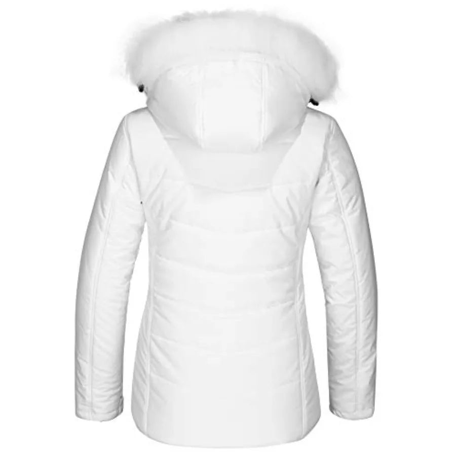 Women's Waterproof Ski Jacket Warm Puffer Jacket Thick Hooded Winter Coat