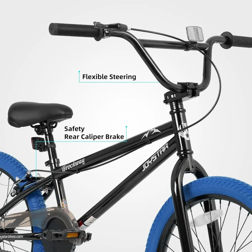 Brockway Freestyle Kids BMX Bikes 20" 24" Kids Bicycles for 6-14 Years Old Boys Girls