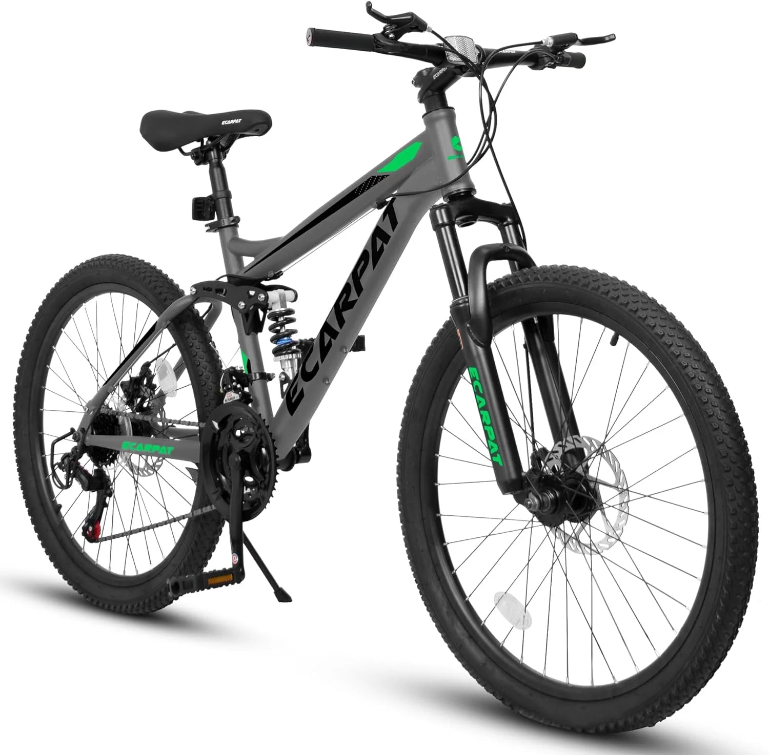 Dual Full Suspension Mountain Bike 24/26/27.5 Inch, Men's/Women/Teenagers, Boy/Girl Mountain Bike, 21-Speed Disc Bicycles