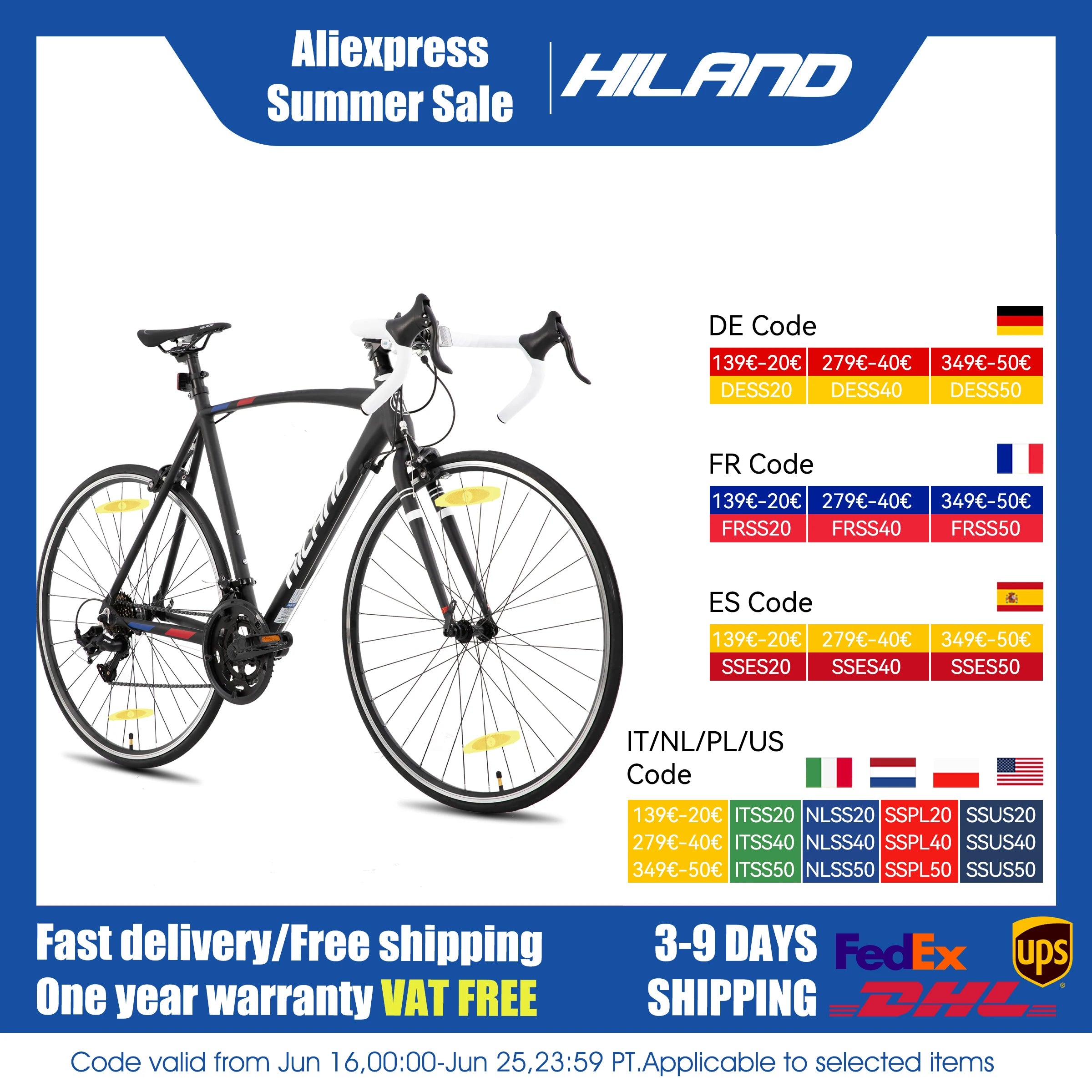 700c Road Bike, 14 speeds, Lightweight Aluminum Frame, Racing Bike, City Commuter Road Bike - Men/Women