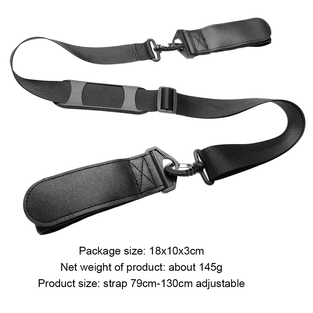 Portable Ski Borad Carry Strap Adjustable Skiing Pole Shoulder Hand Carrier Leash Outdoor Sports Skiing Accessories