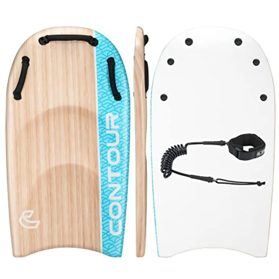 Surf Duo-Slider 45'' Body Board Bodyboards with Handles Surfboards for Two Person Parent-Child Surfing Bodyboard for Big