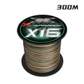Fishing Line X16 Strands, Braided PE Line 300/500M, Smooth Multifilament Line, Carp Fly Fishing Wire Strong 16X Weave