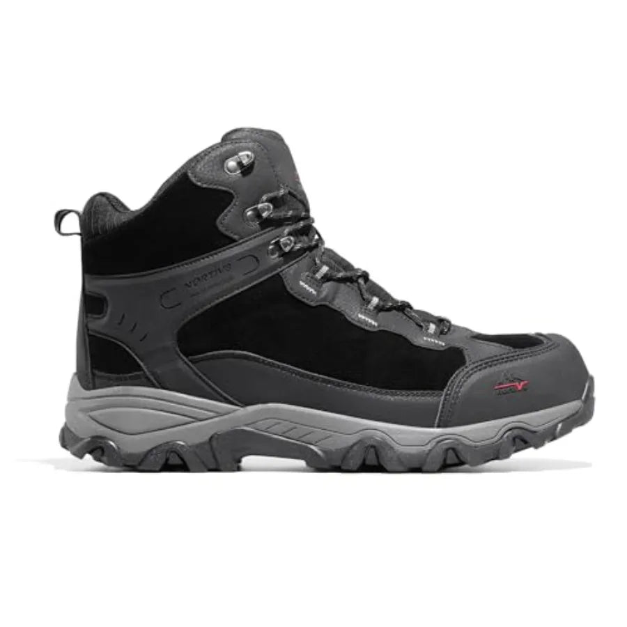 Men's Waterproof Hiking Boots, Outdoor Mid-Trekking Lightweight Mountaineering Shoes.