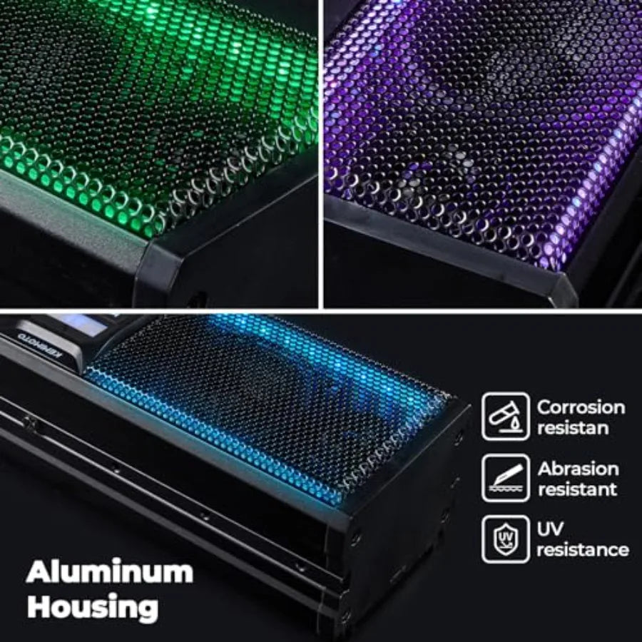 16-Inch UTV Sound Bar with Bluetooth Connectivity and Multicolor LED Lighting for ATV Golf Cart SXS Vehicles Compatible with Po
